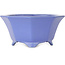 Achthoekige blauwe bonsaipot van Shozan - 180 x 180 x 90 mm