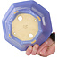 Pot à bonsaï octogonal bleu de Shozan - 180 x 180 x 90 mm