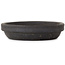 Round unglazed bonsai pot by Bigei - 155 x 155 x 137 mm