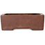 Rechteckiger, unglasierter Bonsai-Topf – 157 x 124 x 52 mm