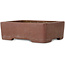 Maceta rectangular sin esmaltar para bonsái - 157 x 124 x 52 mm