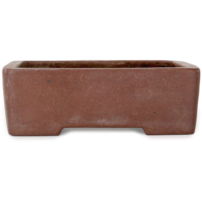Maceta rectangular sin esmaltar para bonsái - 157 x 124 x 52 mm
