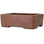 Pot à bonsaï rectangulaire non émaillé - 157 x 124 x 52 mm