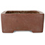 Pot à bonsaï rectangulaire non émaillé - 157 x 124 x 52 mm