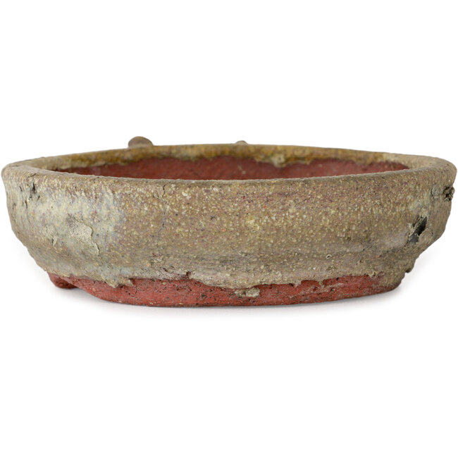 Ronde beige bonsaipot - 130 x 130 x 37 mm