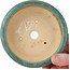 Maceta redonda para bonsái color verde azulado - 117 x 117 x 45 mm
