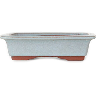 Eime Yozan 152 mm rechteckiger blauer Bonsaitopf von Eime Yozan, Tokoname, Japan