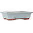 Maceta rectangular azul para bonsái de Eime Yozan - 152 x 117 x 42 mm