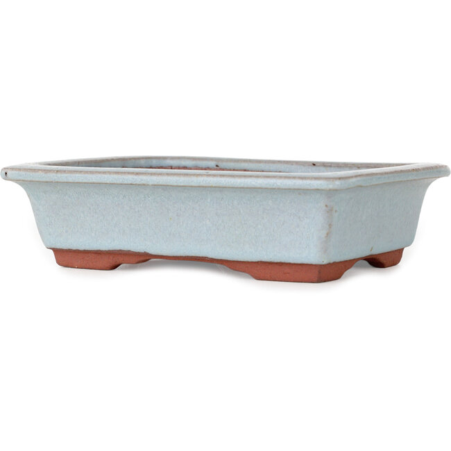 Vaso bonsai rettangolare blu di Eime Yozan - 152 x 117 x 42 mm