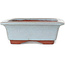 Rechthoekige blauwe bonsaipot van Eime Yozan - 152 x 117 x 42 mm