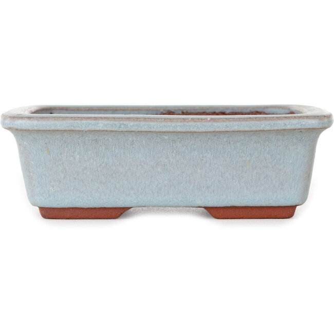 Vaso bonsai rettangolare blu di Eime Yozan - 128 x 100 x 42 mm