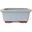 Pot à bonsaï rectangulaire bleu par Eime Yozan - 128 x 100 x 42 mm