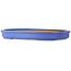 Ovale blauwe bonsaipot van Seizan (Reihou, Kataoka Katsushi, meester Seizan oven) - 580 x 412 x 60 mm