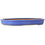 Ovale blauwe bonsaipot van Seizan (Reihou, Kataoka Katsushi, meester Seizan oven) - 580 x 412 x 60 mm