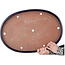 Oval blue bonsai pot by Seizan (Reihou, Kataoka Katsushi, master Seizan kiln) - 555 x 390 x 47 mm