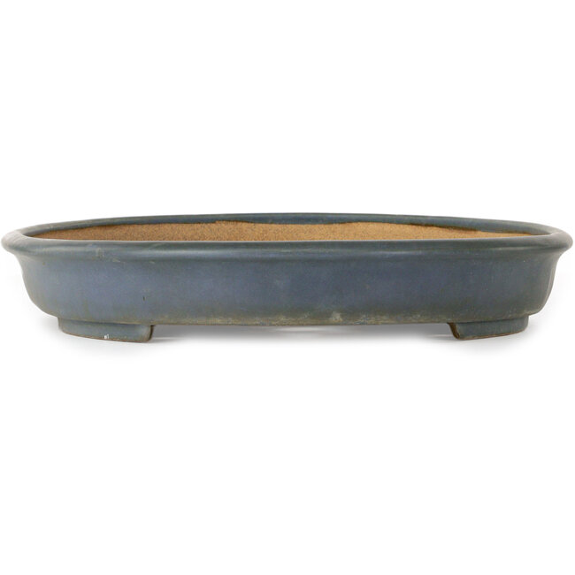Ovale blauwe bonsaipot van Hattori - 490 x 365 x 57 mm
