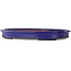 Oval blue bonsai pot by Yamafusa - 475 x 342 x 55 mm
