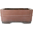 Rectangular unglazed bonsai pot - 505 x 387 x 160 mm
