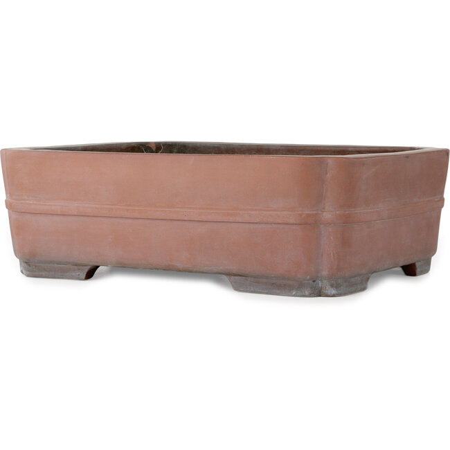 Maceta rectangular para bonsái sin esmaltar - 505 x 387 x 160 mm