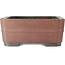Rectangular unglazed bonsai pot - 505 x 387 x 160 mm