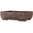 Pot à bonsaï rectangulaire non émaillé de Senkoen - 485 x 360 x 145 mm