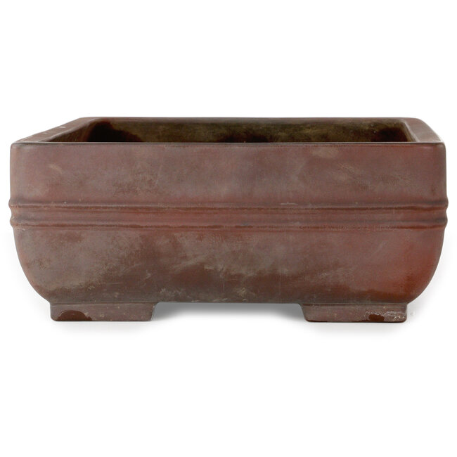Rectangular unglazed bonsai pot by Senkoen - 485 x 360 x 145 mm