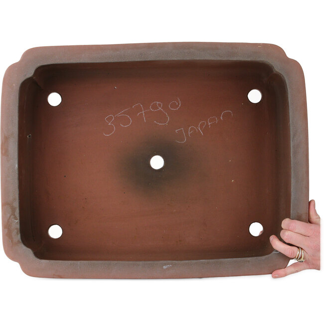 Pot à bonsaï rectangulaire non émaillé - 505 x 387 x 160 mm