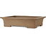 Maceta rectangular sin esmaltar para bonsái de Aiba Koyou - 470 x 372 x 115 mm