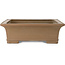 Maceta rectangular sin esmaltar para bonsái de Aiba Koyou - 470 x 372 x 115 mm