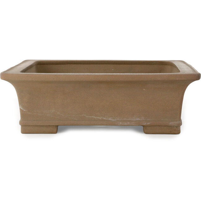 Vaso bonsai rettangolare non smaltato di Aiba Koyou - 470 x 372 x 115 mm