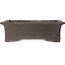 Pot à bonsaï rectangulaire non émaillé par Inaba Toen - 467 x 362 x 147 mm
