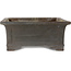 Rectangular unglazed bonsai pot by Inaba Toen - 467 x 362 x 147 mm