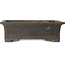 Rectangular unglazed bonsai pot by Inaba Toen - 467 x 362 x 147 mm