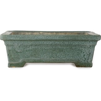 435 mm rectangular green pot from Japan