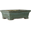 Rechthoekige groene bonsaipot - 435 x 325 x 140 mm