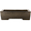 Rechteckiger, unglasierter Bonsai-Topf – 345 x 277 x 95 mm