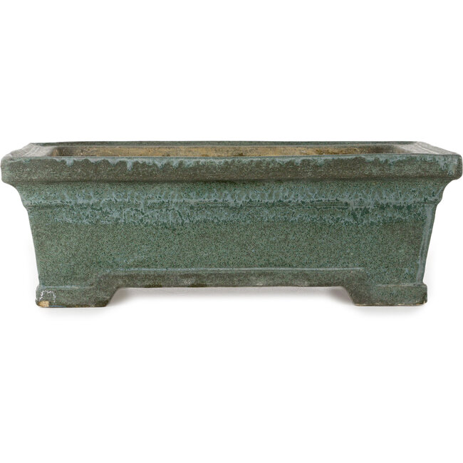 Rectangular green bonsai pot - 435 x 325 x 140 mm