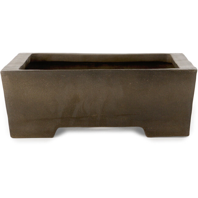 Rechteckiger, unglasierter Bonsai-Topf – 345 x 277 x 95 mm