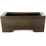 Pot à bonsaï rectangulaire non émaillé - 345 x 277 x 95 mm