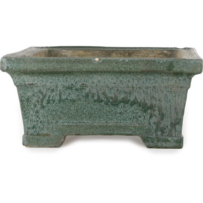 Pot à bonsaï rectangulaire vert - 435 x 325 x 140 mm