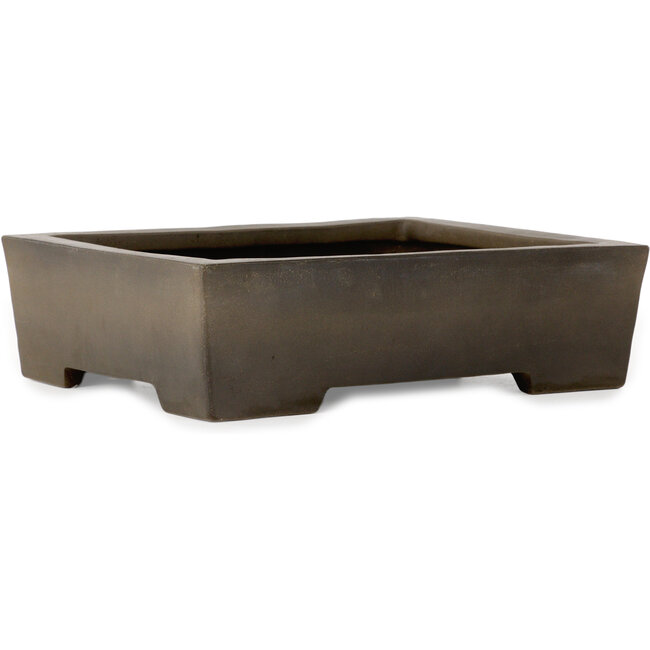 Rechteckiger, unglasierter Bonsai-Topf – 345 x 277 x 95 mm