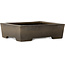 Rechteckiger, unglasierter Bonsai-Topf – 345 x 277 x 95 mm