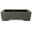 Maceta rectangular sin esmaltar para bonsái de Keizan - 460 x 340 x 95 mm