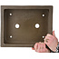 Pot à bonsaï rectangulaire non émaillé - 345 x 277 x 95 mm