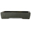 Rectangular unglazed bonsai pot by Keizan - 460 x 340 x 95 mm