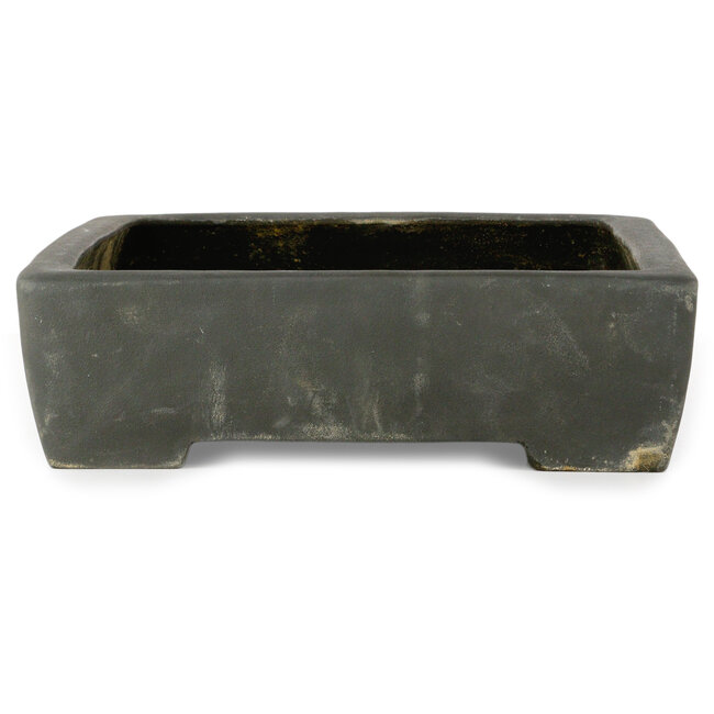 Rectangular unglazed bonsai pot by Keizan - 460 x 340 x 95 mm