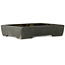 Rectangular unglazed bonsai pot by Keizan - 460 x 340 x 95 mm
