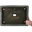 Pot à bonsaï rectangulaire non émaillé de Keizan - 460 x 340 x 95 mm