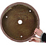 Ronde, ongeglazuurde bonsaipot - 500 x 500 x 105 mm