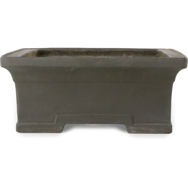 Rectangular unglazed bonsai pot by Kyuhoen (Shunhosho) - 402 x 305 x 125 mm